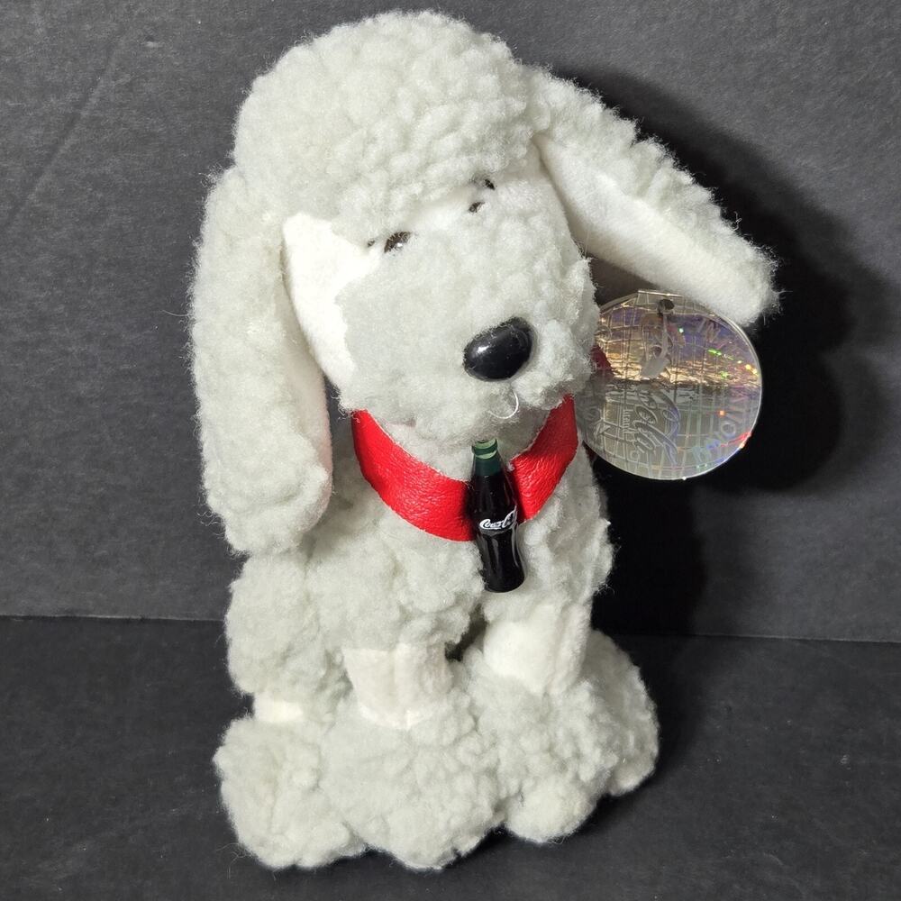 Vintage RARE 1999 Coca-Cola International France Poodle Collectible Plush W Tags